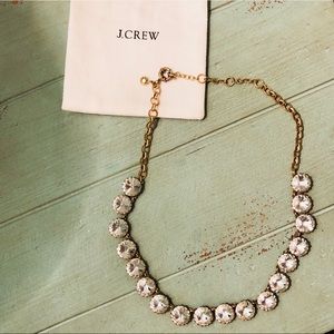 NWOT J. Crew Faux Diamond Statement Necklace